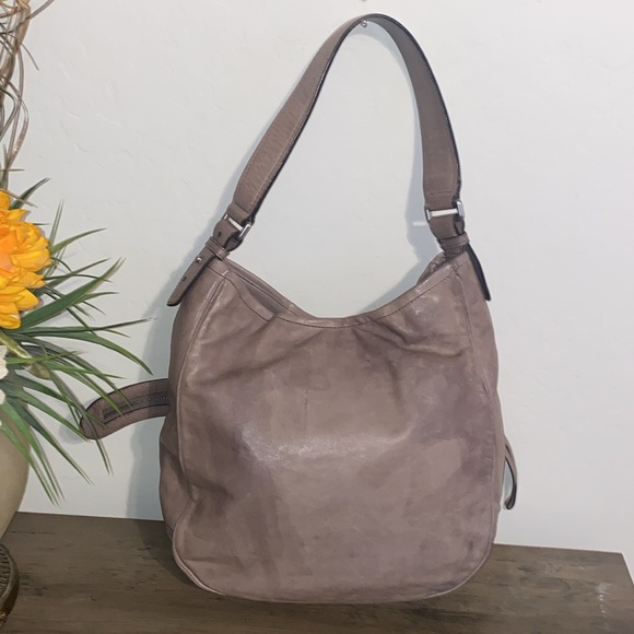 Marc By Marc Jacobs Moto Tie Dye Mauve Leather Large Hobo Bag EUC - Picture 7 of 12